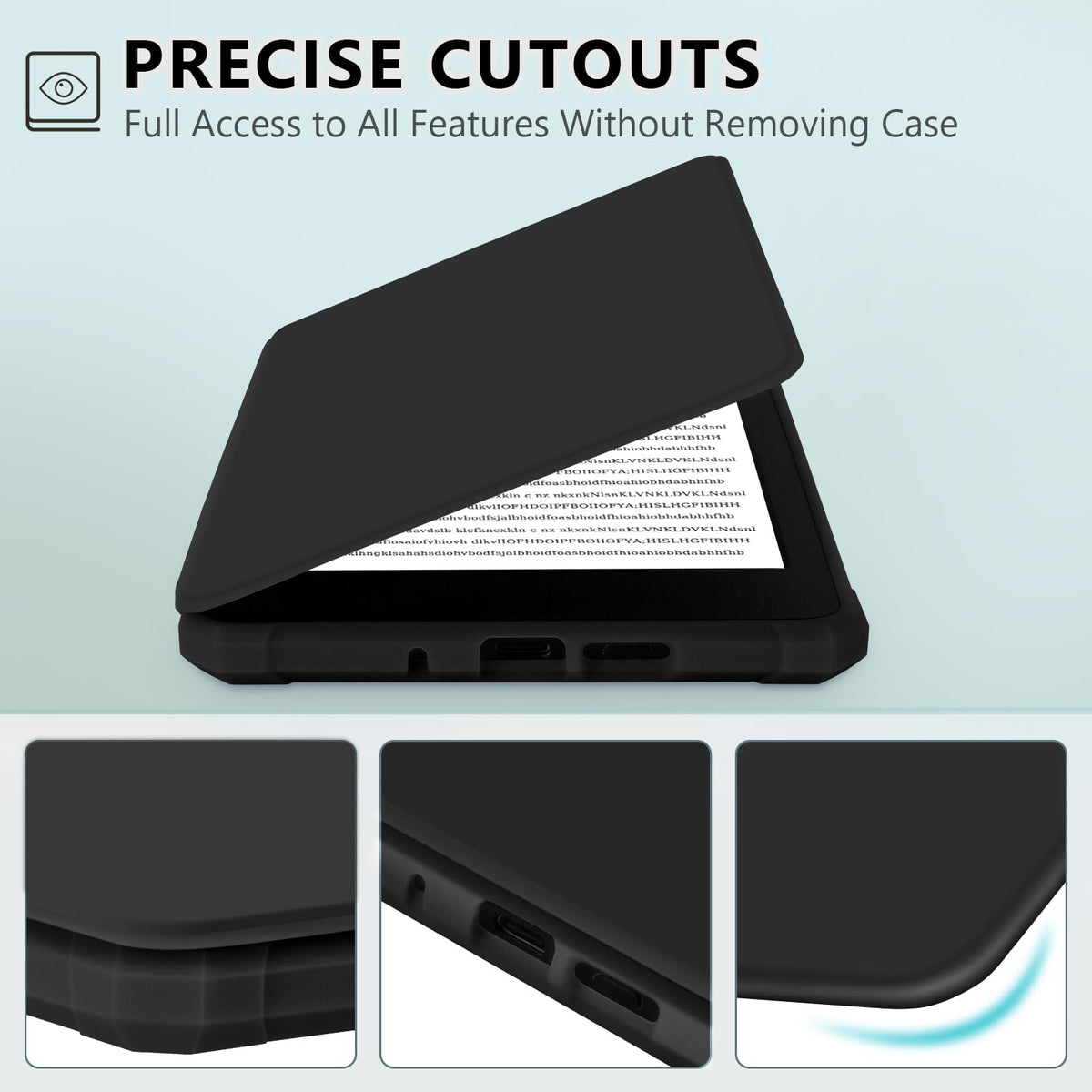 TQQ Case Fits 6" Amazon Kindle 11th Generation 2024 and 2022, Premium Slim and Lightweight Cover, Full Protection, Auto Sleep/Wake, Magnetic Closure (NOT fit Paperwhite or Oasis)