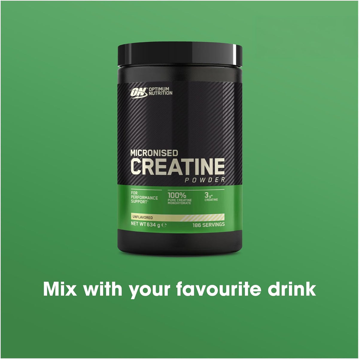 Optimum Nutrition Micronised Creatine Monohydrate Powder, 634g