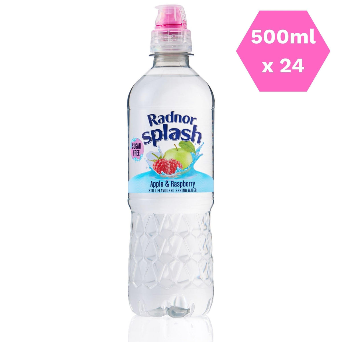 Radnor Splash Flavoured Water Sugar Free 500ml - Pack of 24 (Strawberry)
