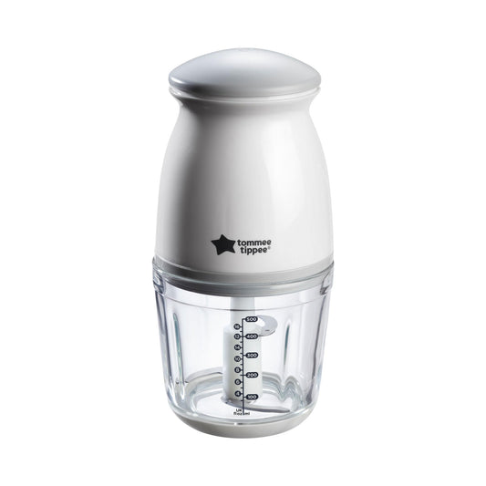 Tommee Tippee Quick-Chop Mini Electric Baby Food Blender — 500ml Glass Bowl, 200W, Stainless Steel Blades, Dishwasher Safe