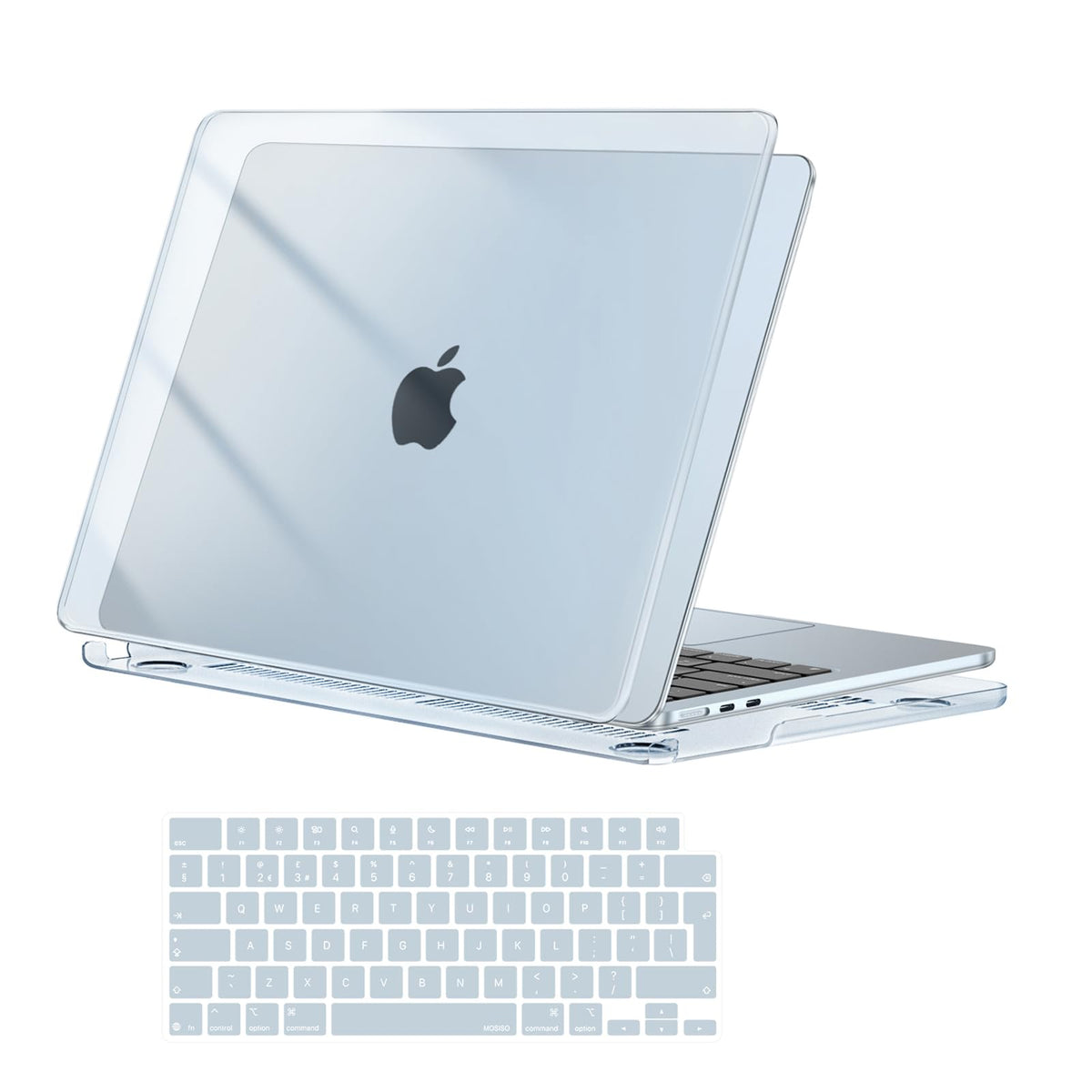 MOSISO Compatible with MacBook Air 13 inch Case M5-M2, Crystal Clear