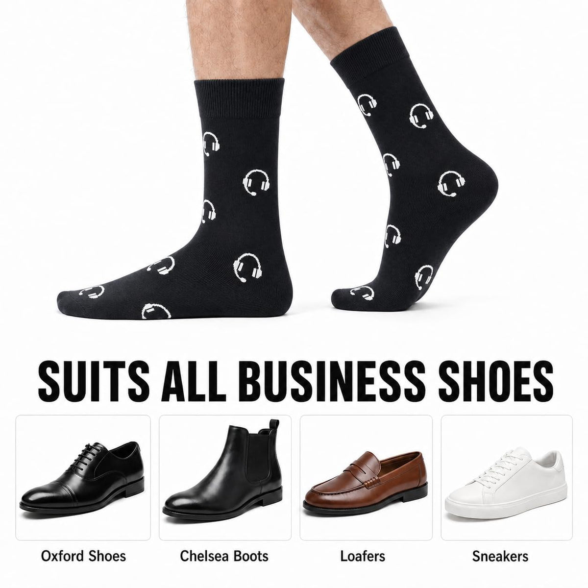 WeciBor Men's Bamboo Seamless Socks 6/12 Pack