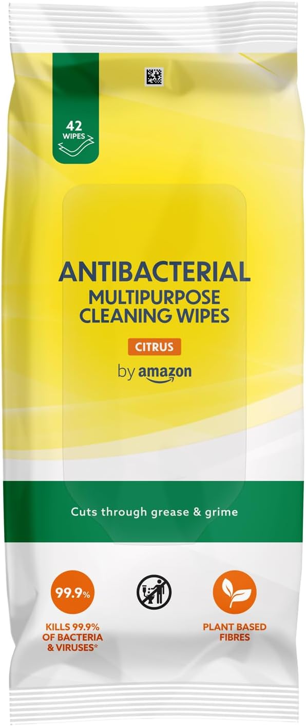 by Amazon Multipurpose Cleaning Wipes Citrus, 252 wipes 42 count (Pack of 6)