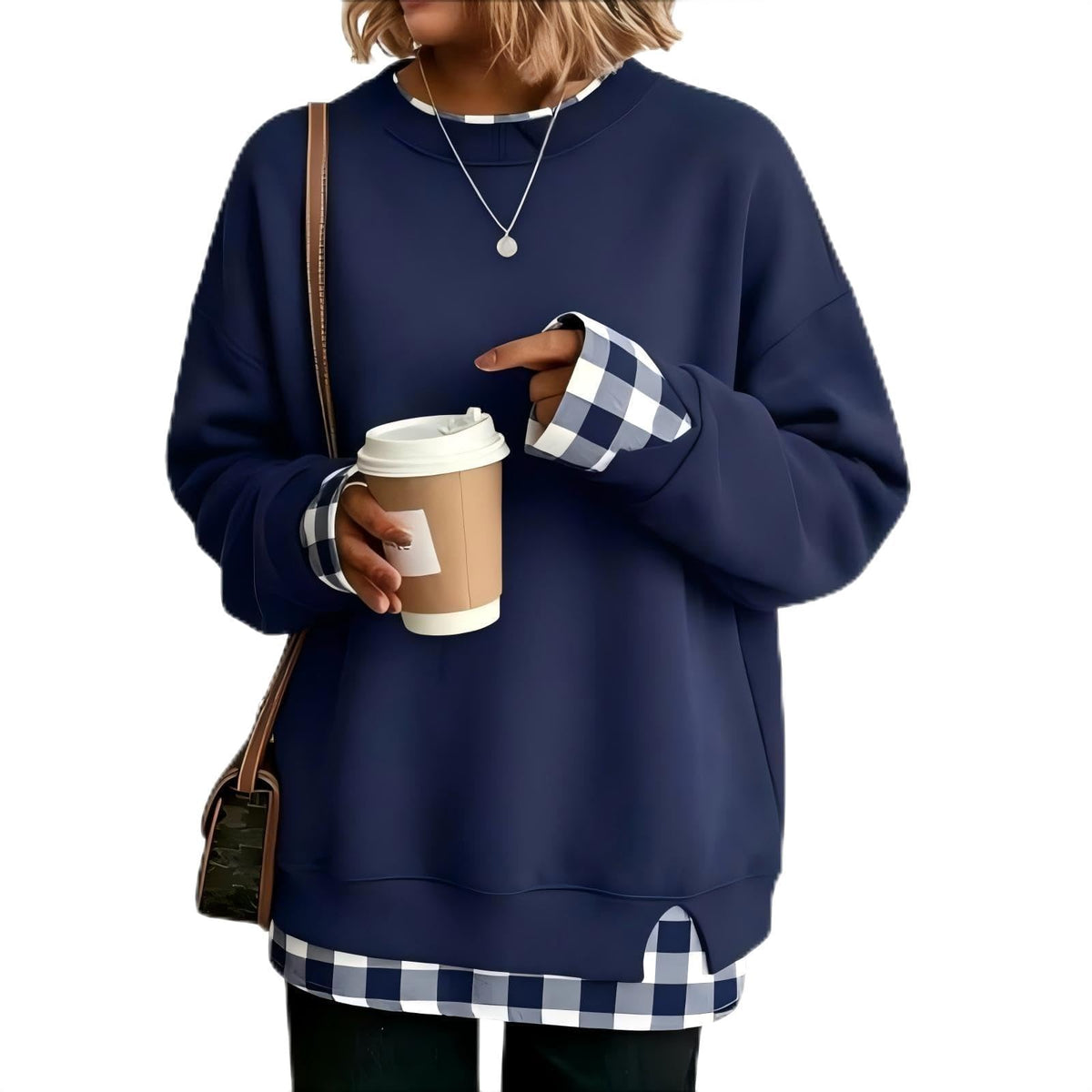 Hoodies For Women Uk Oversized Women's Jumpers Fleece-lined Womens Sweatshirt Winter Fleece Jacket Long Sleeve Ladies Tops Plus Size Fashion Christmas Jumper Sweaters Coats Autumn Women's Clothing