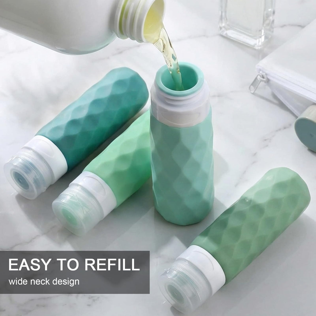 Travel Bottles for Toiletries, CAA Approved 11 PCS Travel Bottles Kit