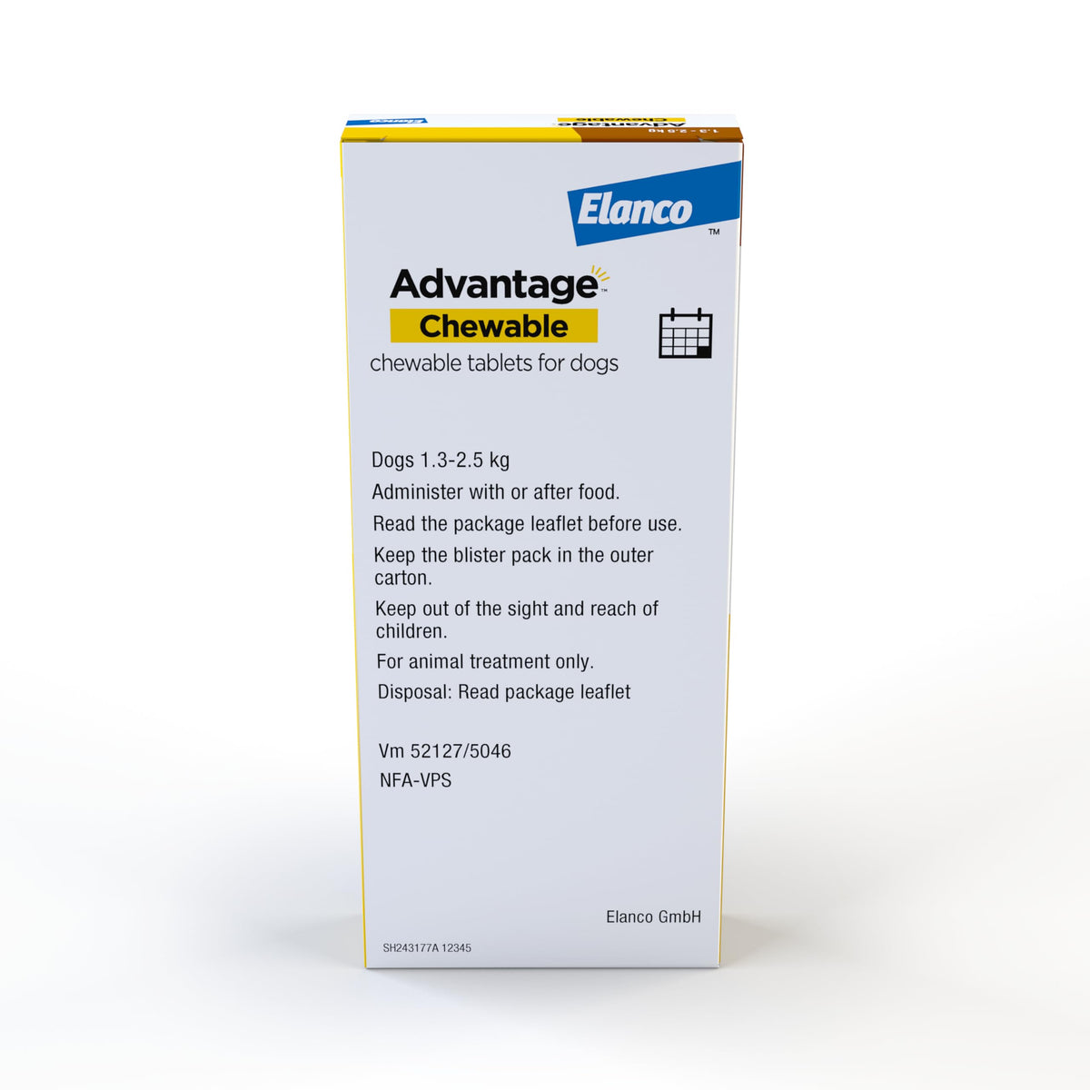 Advantage Chewable 450mg Chewable Tablets for Dogs >11 - 22kg (3 pack), Flea and Tick Treatment, Fast Acting Kills Fleas Within Hours, Prevention Lasts For A Month, Easy To Administer