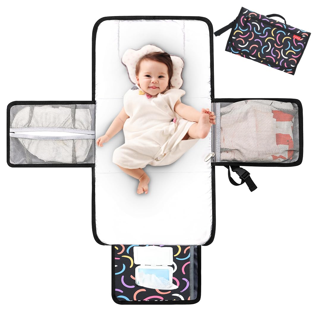 Lekebaby Portable Nappy Changing Mat Travel Baby Change Mat
