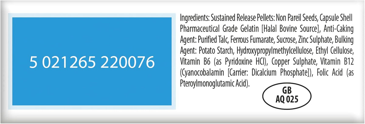 Feroglobin Iron Supplement Capsules Support Iron Defficiency, Anemia and Blood Formation, Boost Energy, Immunity and Vitality While reducing Fatigue and Tiredness