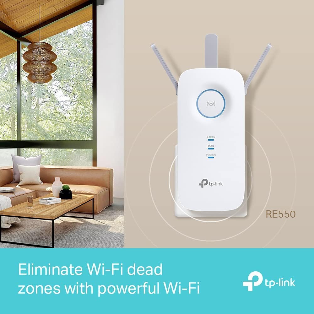 TP-Link RE550 AC1900 WiFi Extender Booster WiFi Booster