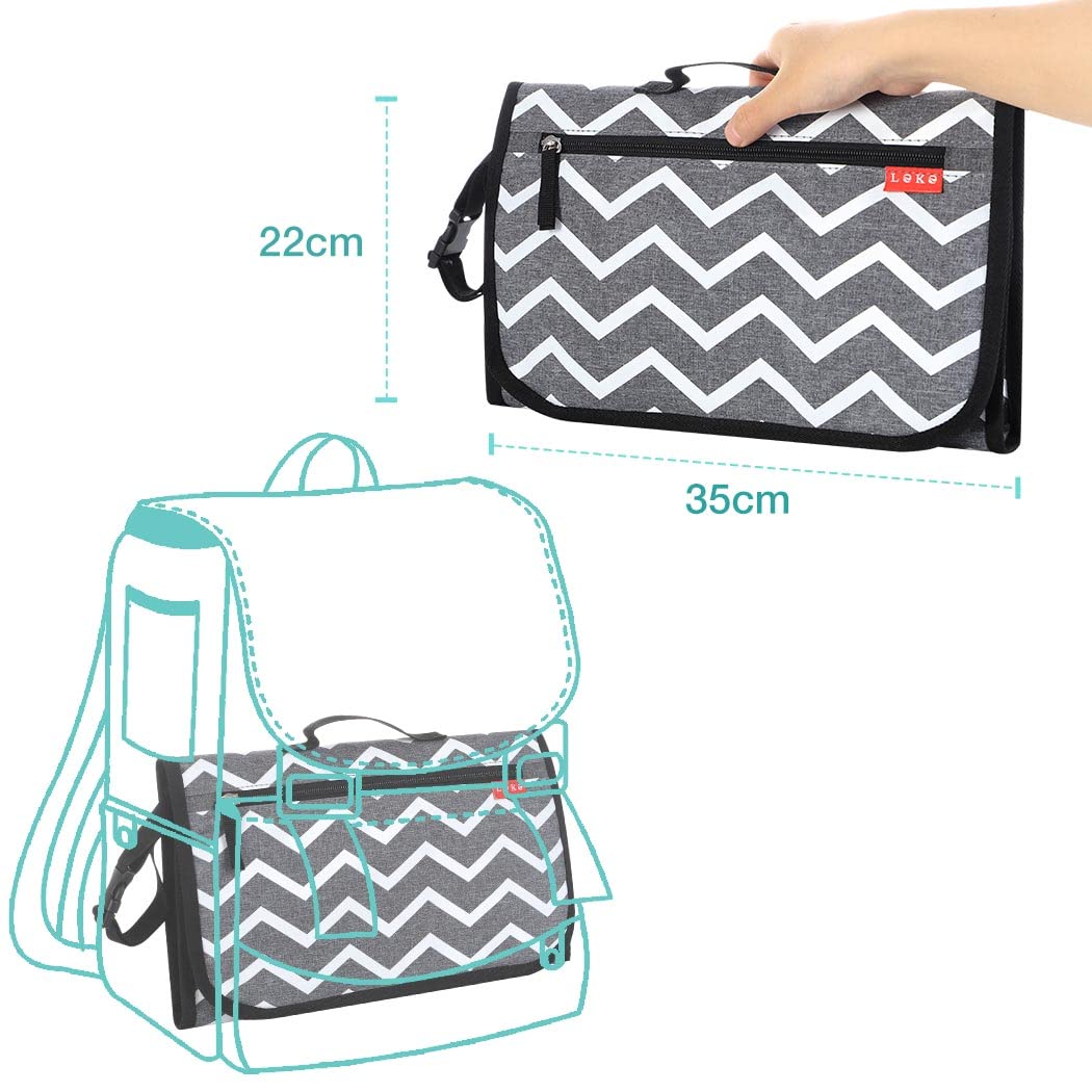 Lekebaby Portable Nappy Changing Mat Travel Baby Change Mat