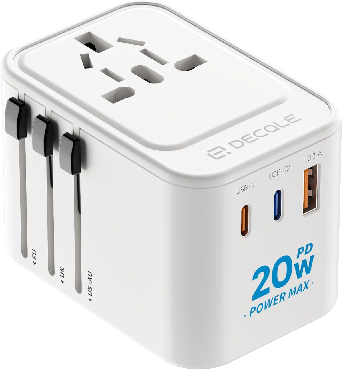 Universal Travel Adapter for International Travel - EU UK US AU JP