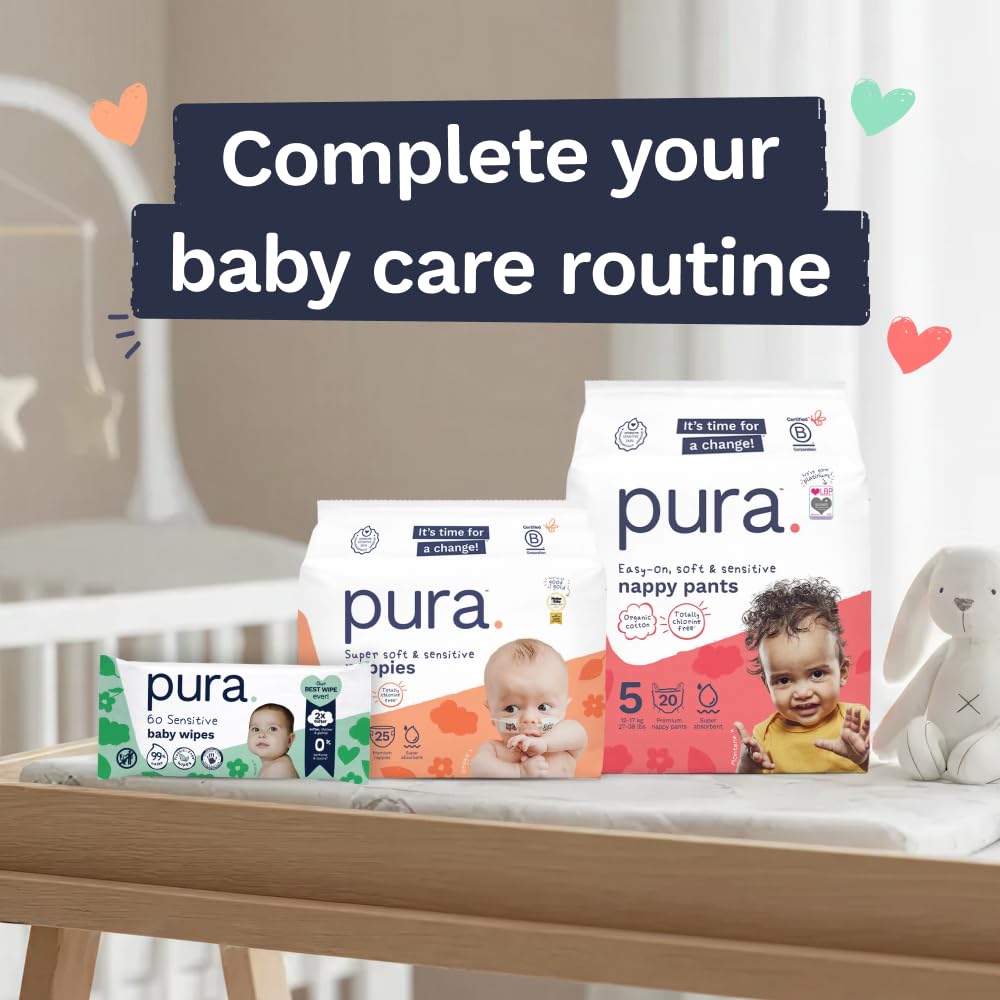 Pura Nappy Pants Size 9 (22kg+) 45 Count Sensitive Skin