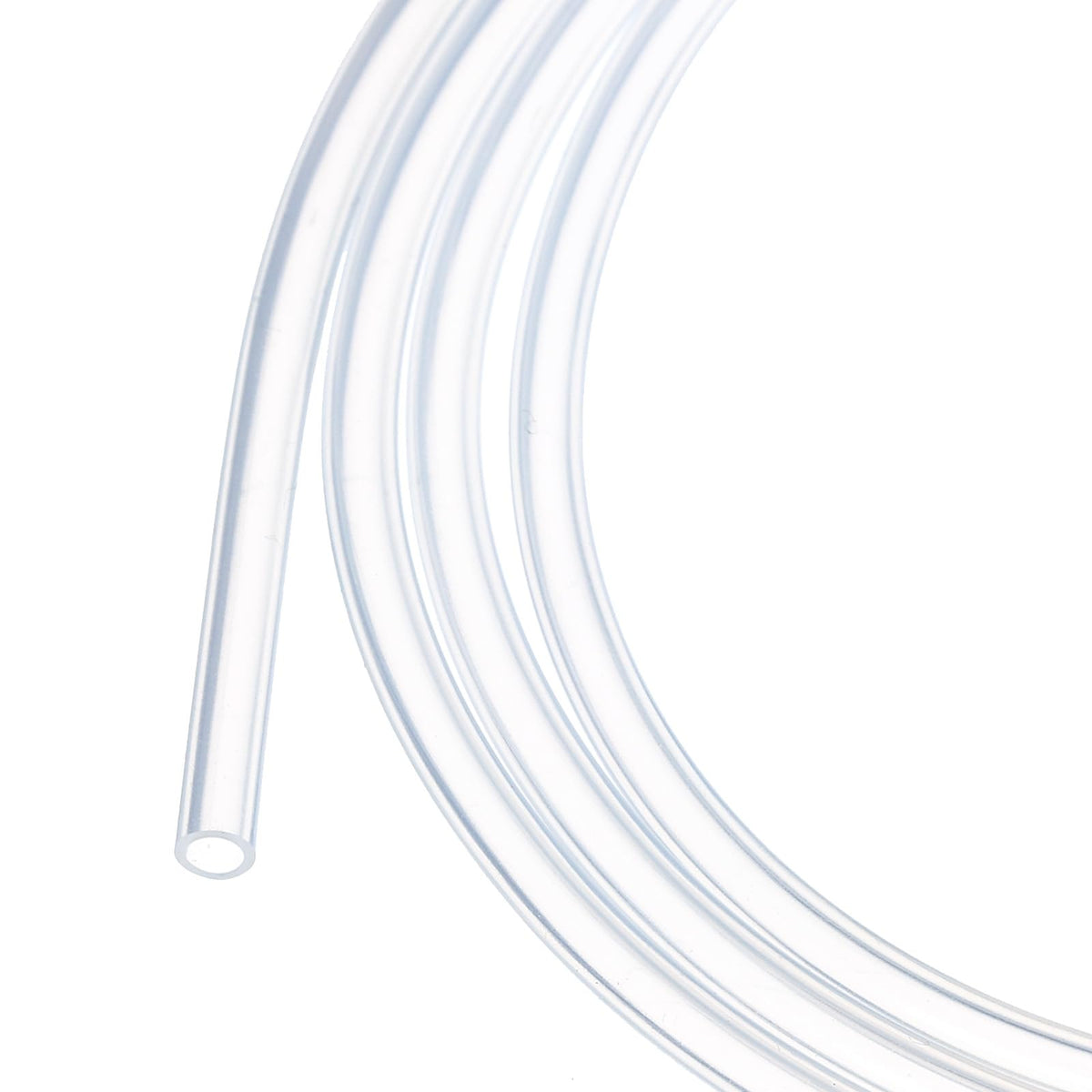 3.3ft Silicone Tubing 4mm ID 6mm OD Clear Industrial Plastic Tubing Pure Silicone Hoses for Pump Siphoning Draining Irrigation Brewing, 1/4"