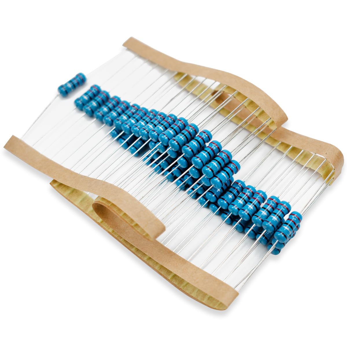 50 Pcs 1W 1% Tolerance 0.1 Ohm Metal Film Resistor Resistance for DIY Project and Experiments