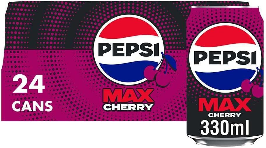 Pepsi Max Cherry Cola | 330ml Can | 24 Pack