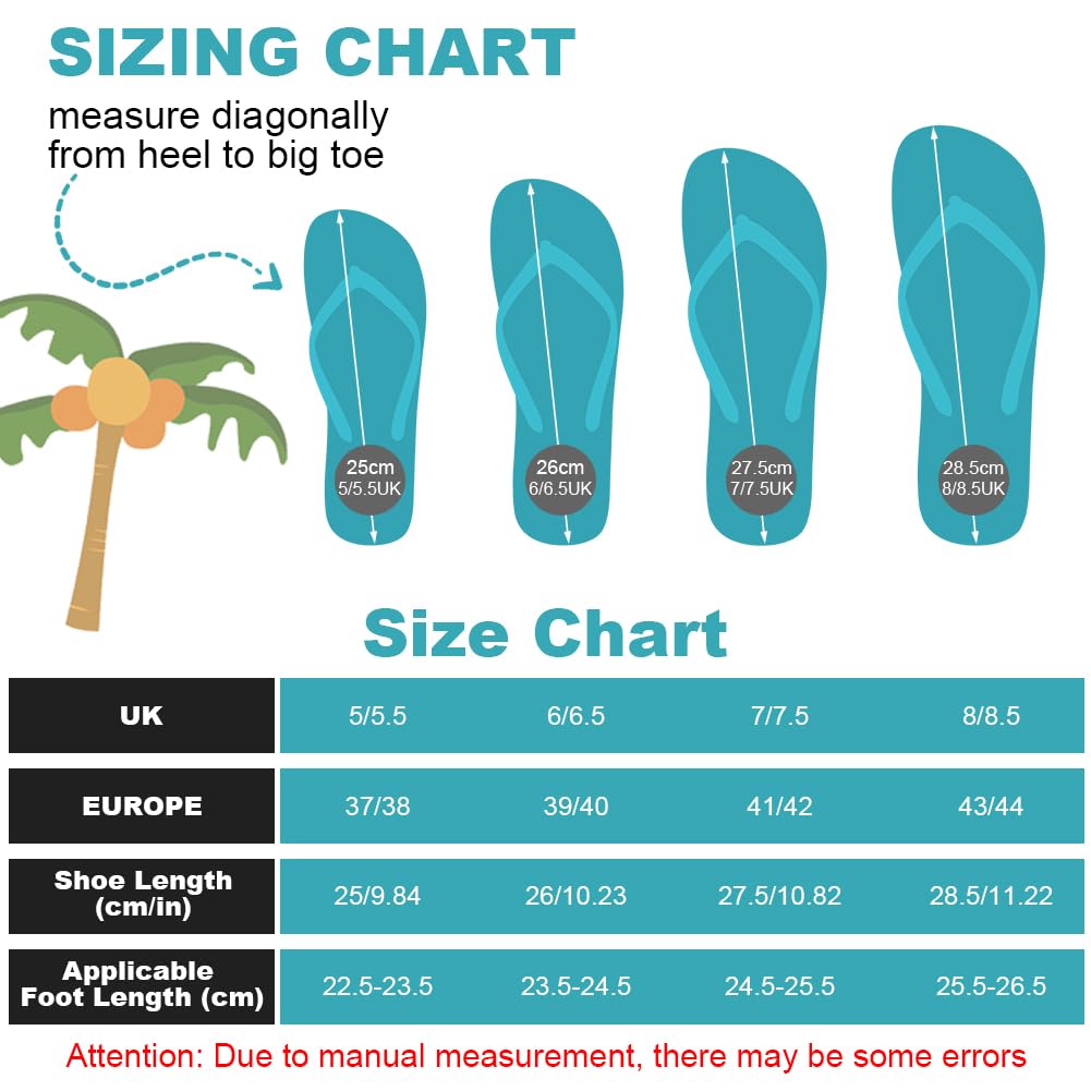 Aomig Unisex Flip Flops Ladies Girls Mens Flatform Beach Flip-Flop Slim Rubber Flip Flops Women's Yoga Mat Comfortable Beach Platform Sandals Slip-Resistant Flat Flip Flops