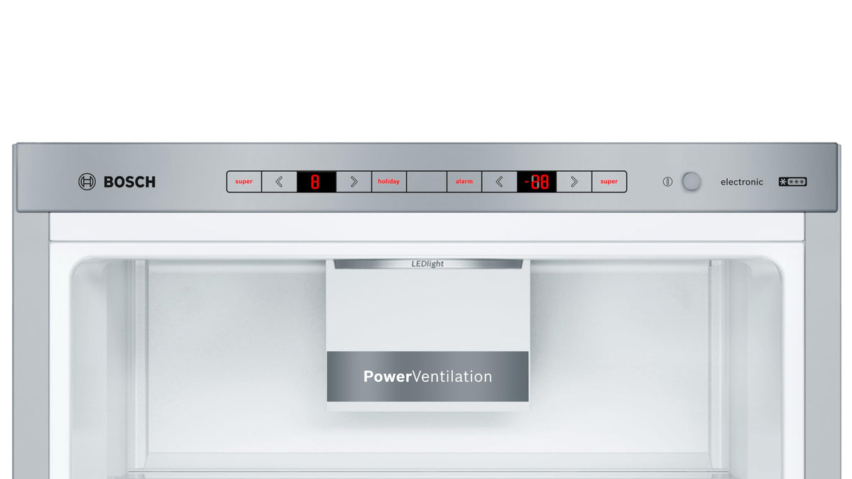 Bosch Series 2 KGN27NLEAG Fridge Freezer, NoFrost, Stainless Steel
