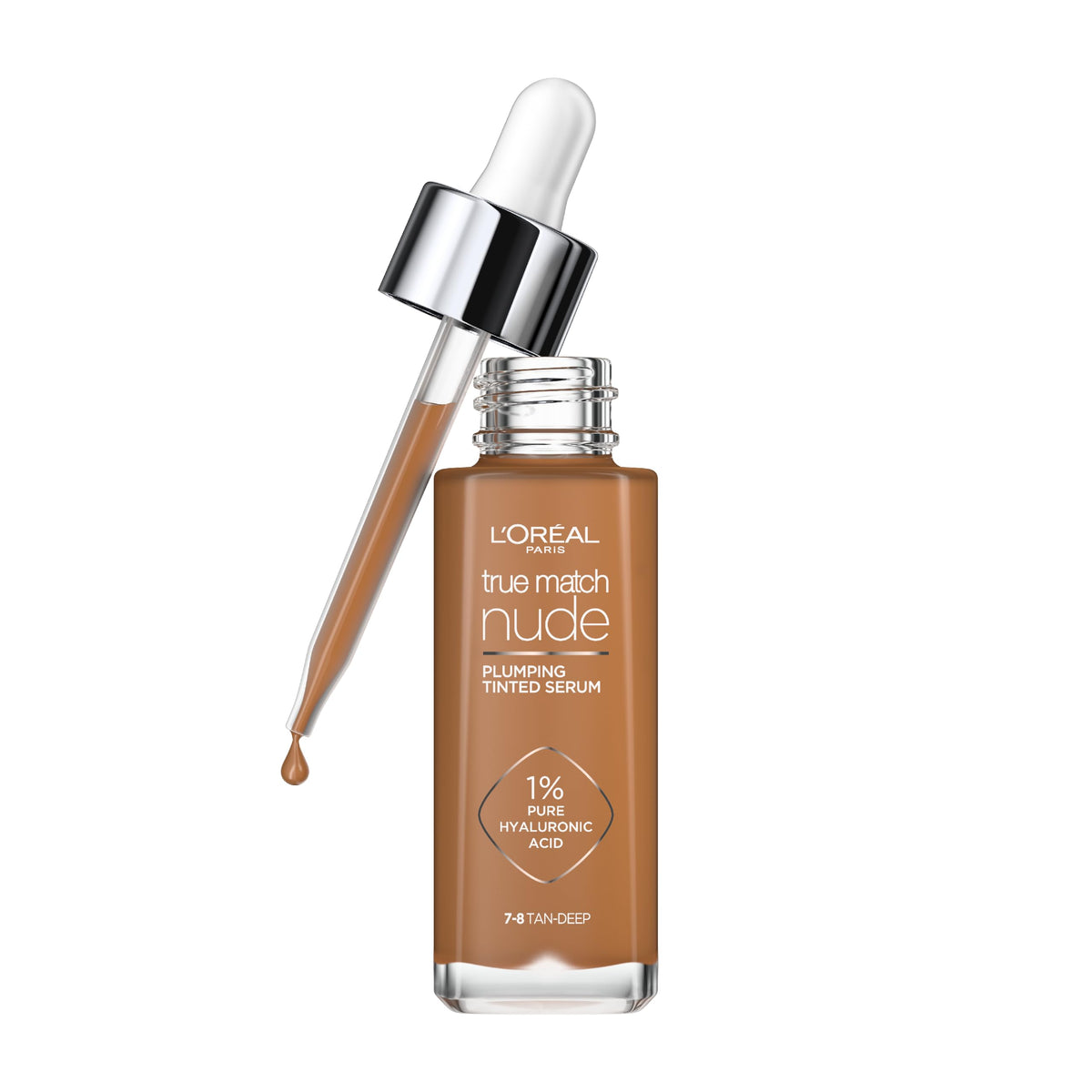 L'Oréal Paris Nude Plumping Tinted Serum with Hyaluronic Acid, Shade 4-5