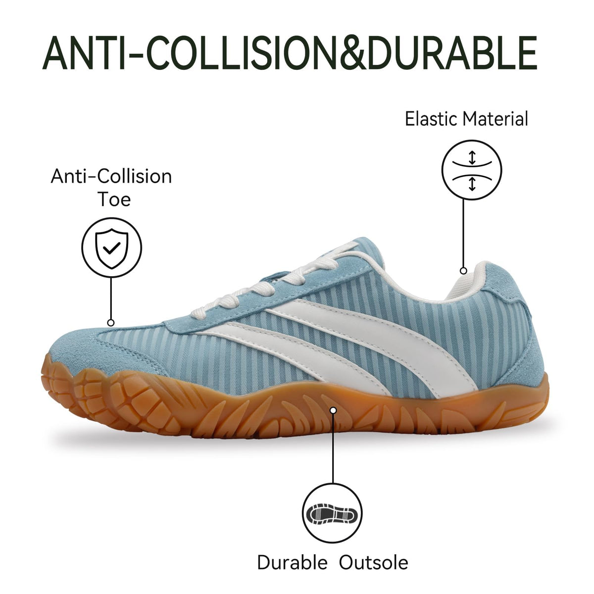Barefoot Shoes Womens Mens Wide Toe Box Trainers Casual Sneakers Zero Drop