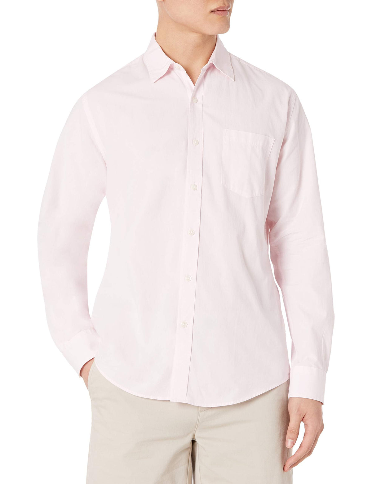 Amazon Essentials Men's Long-Sleeve Casual Poplin Shirt
