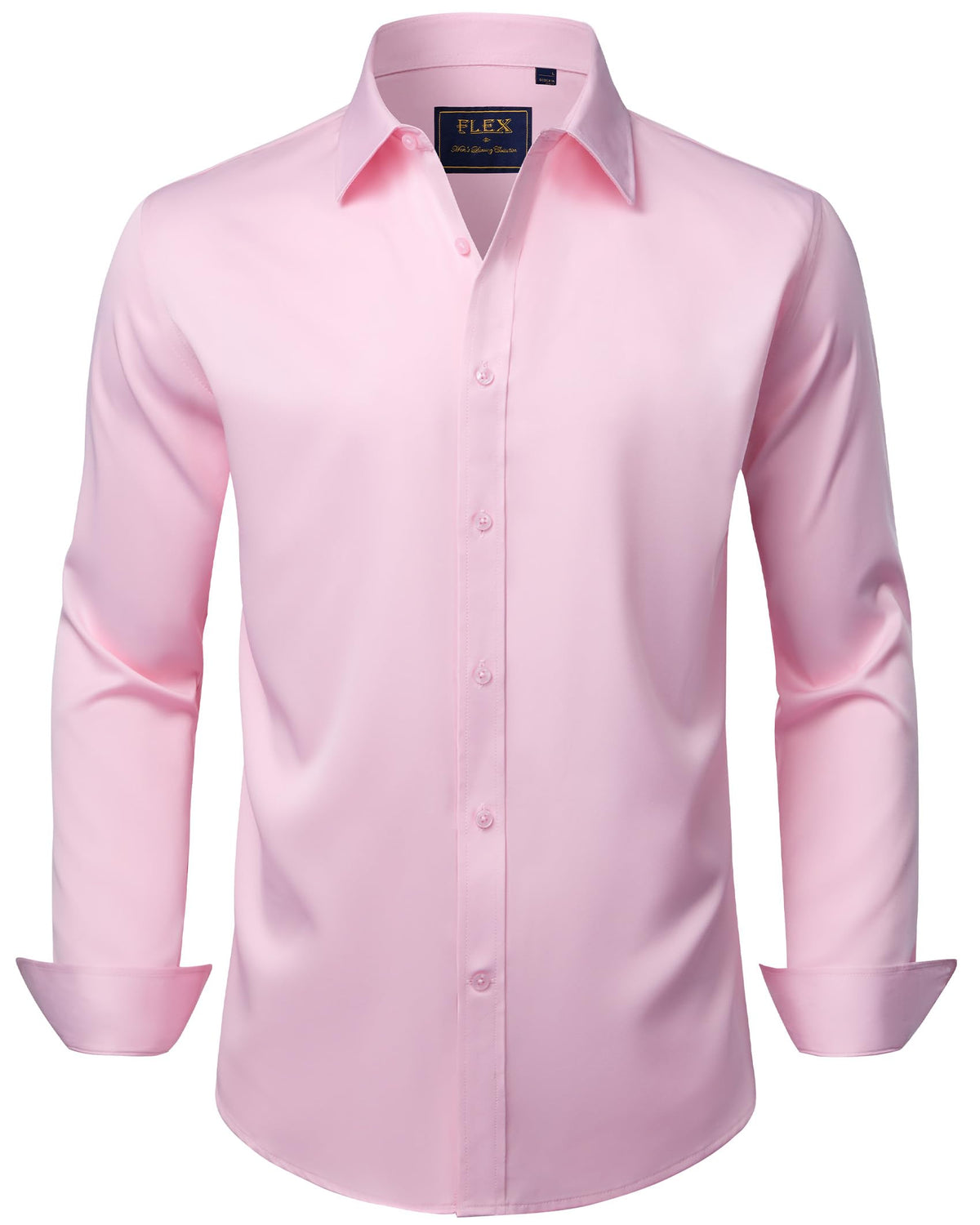 J.VER Men's Long Sleeve Stretch Dress Shirt Non Iron Casual Business Formal Shirts S-6XL
