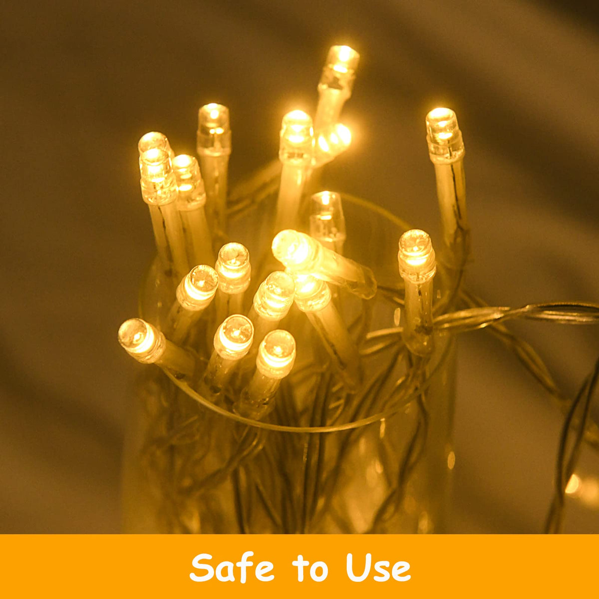 cshare LED Fairy Lights, 5M/16.4Ft 50LEDs with Timer (6 Hours ON | 18 Hours Off) is Battery Operated for Room,Patio,Halloween,Christmas,Indoor/Outdoor Decoration| Cool White