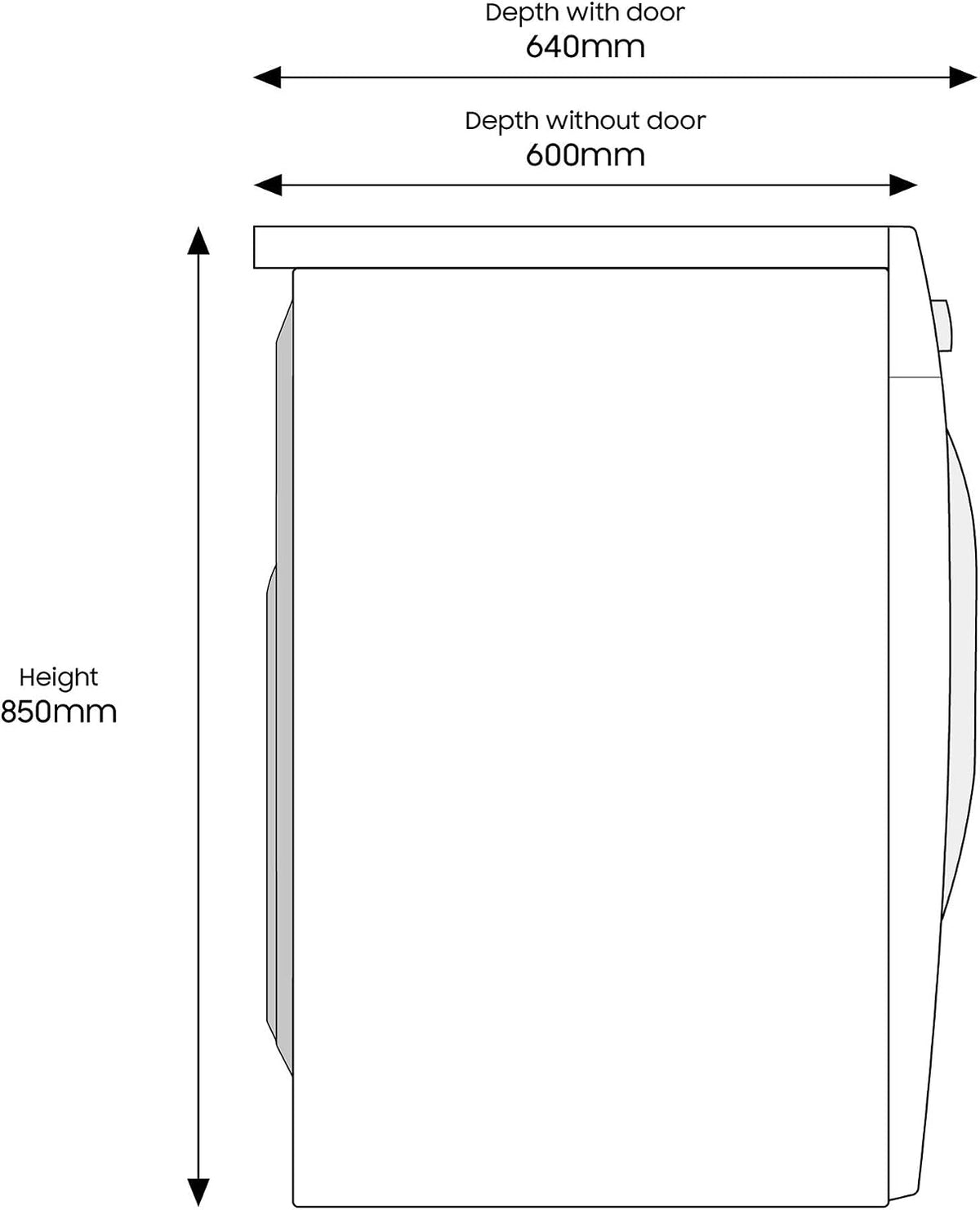 Samsung Series 5 DV80CGC0A0ABEU with OptimalDry and SmartThings, Heat Pump Tumble Dryer, 8kg