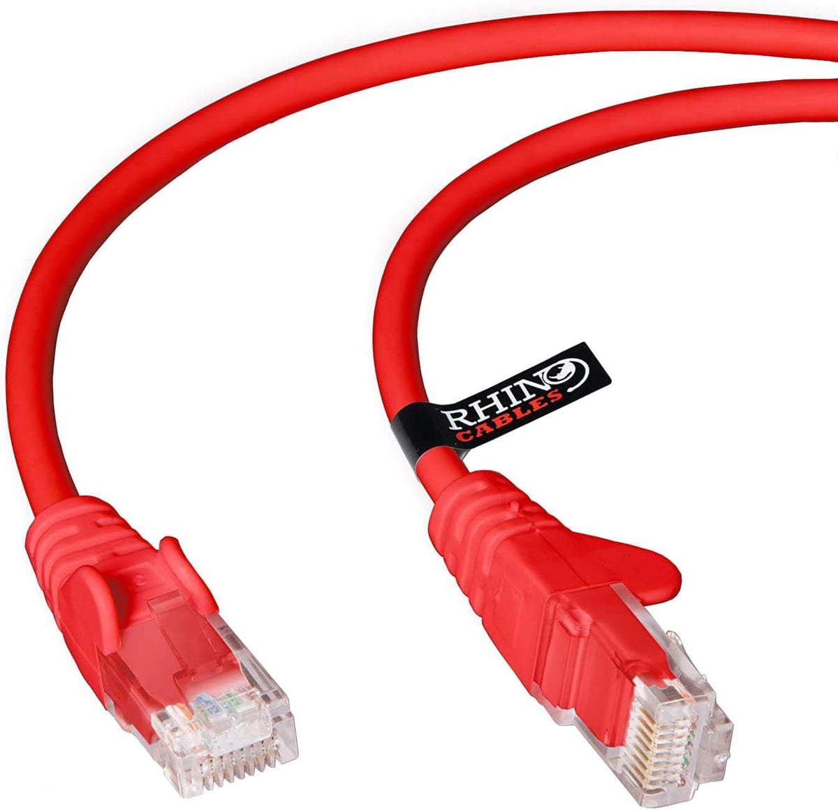 rhinocables CAT 5e Ethernet Cable, RJ45 Network Lead (3m, Black)