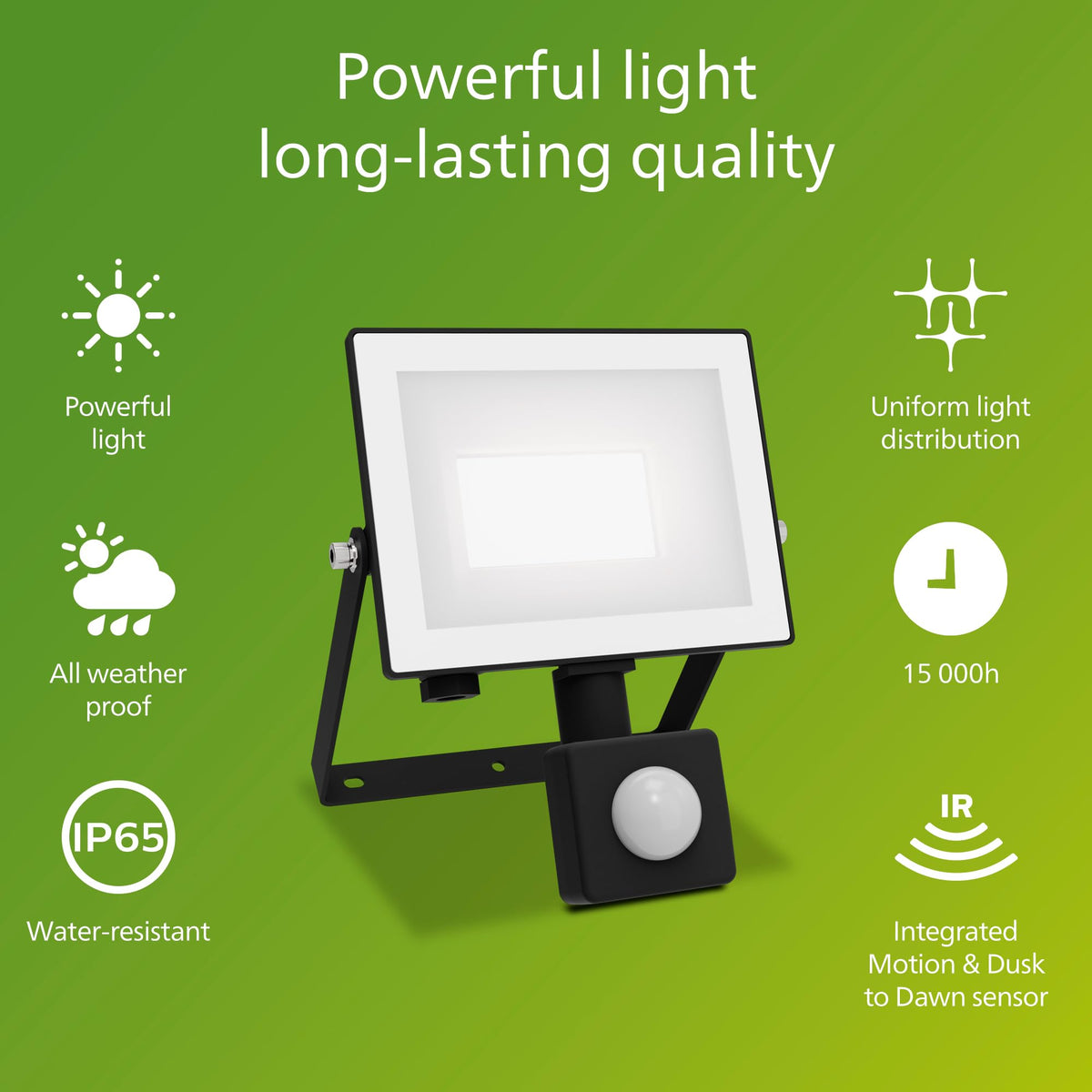 Philips Lois Outdoor Floodlight, White, 10 W