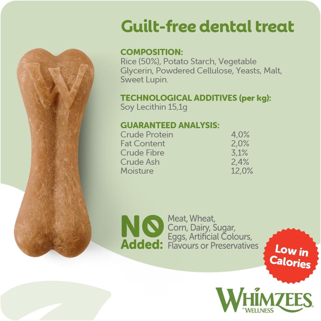 WHIMZEES Rice Bone M/L, 9 Pieces – Size M/L