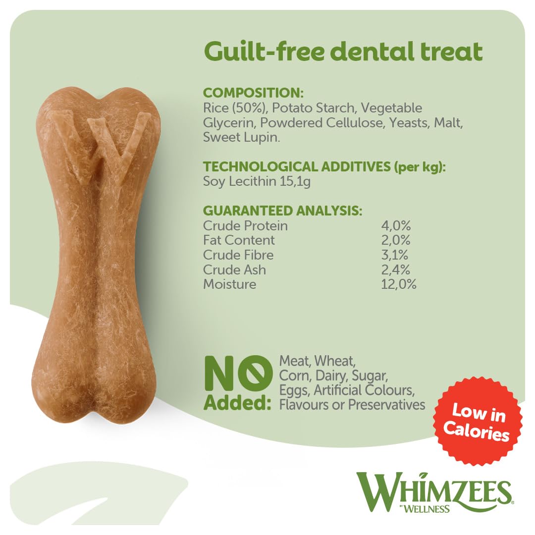 WHIMZEES Rice Bone M/L, 9 Pieces – Size M/L