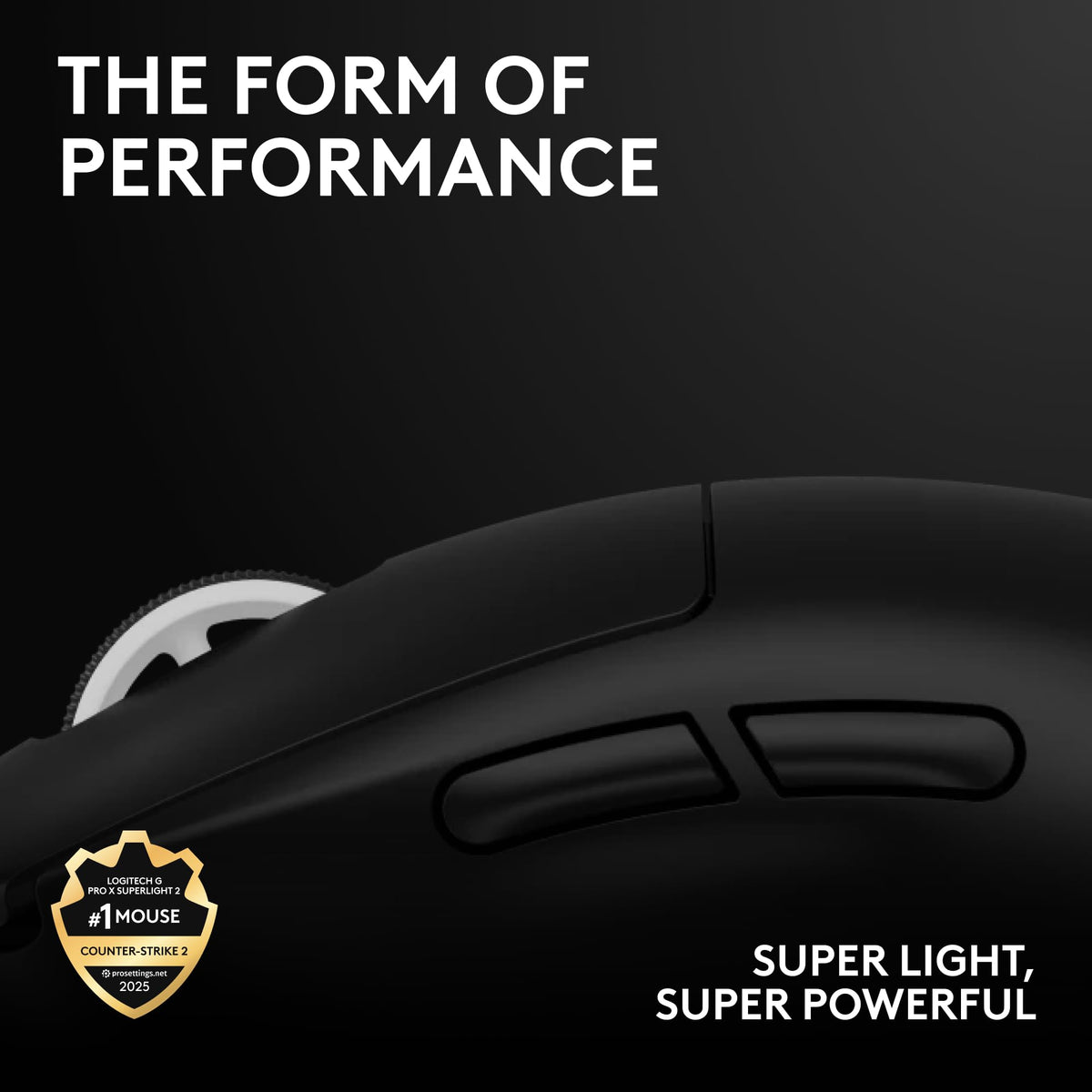 Logitech G PRO X SUPERLIGHT 2 SE Wireless Gaming Mouse, 60 g pro-grade mouse with 5 programmable buttons, 44K DPI sensor, 888+ IPS, 1 kHz report rate, USB-C charging for PC/Mac - Black