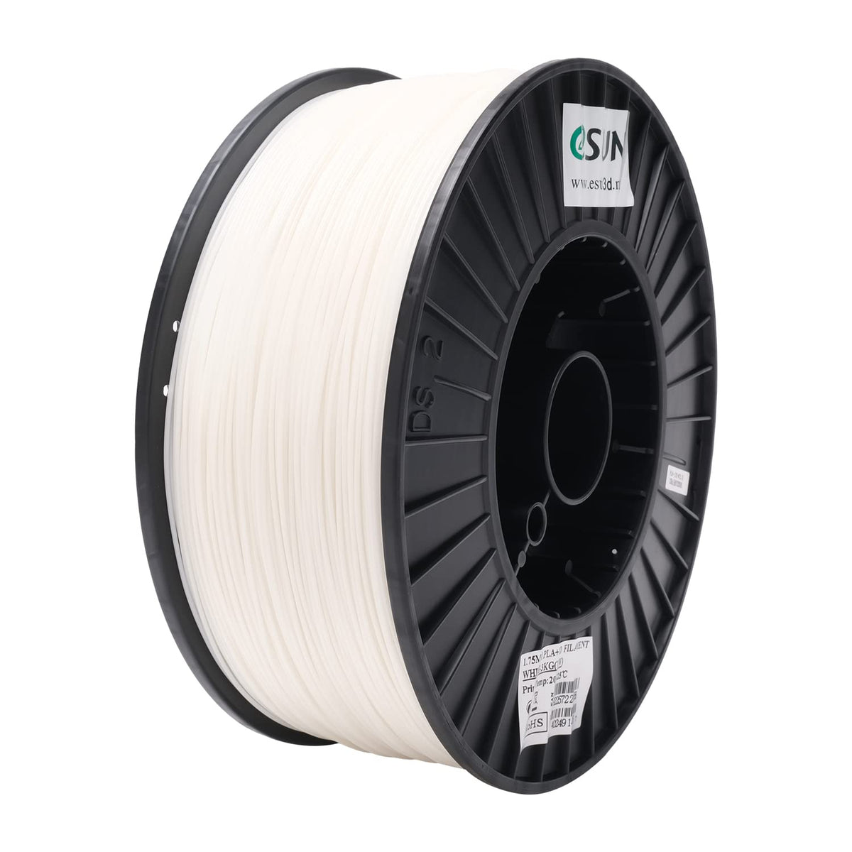 eSUN PLA+ 3D Printing Filament 1KG(2.2lbs), Enhanced Toughness, Cold White
