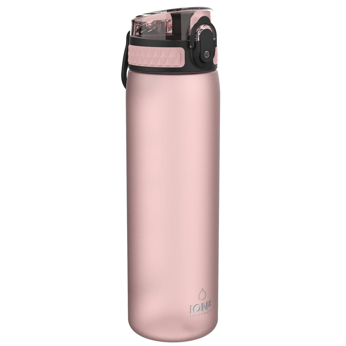 Ion8 Water Bottle, 500 ml/18 oz, Leak Proof, Easy to Open, Secure Lock, Dishwasher Safe, Hygienic Flip Cover, Carry Handle, Fits Cup Holders, Easy Clean, Hot Pink
