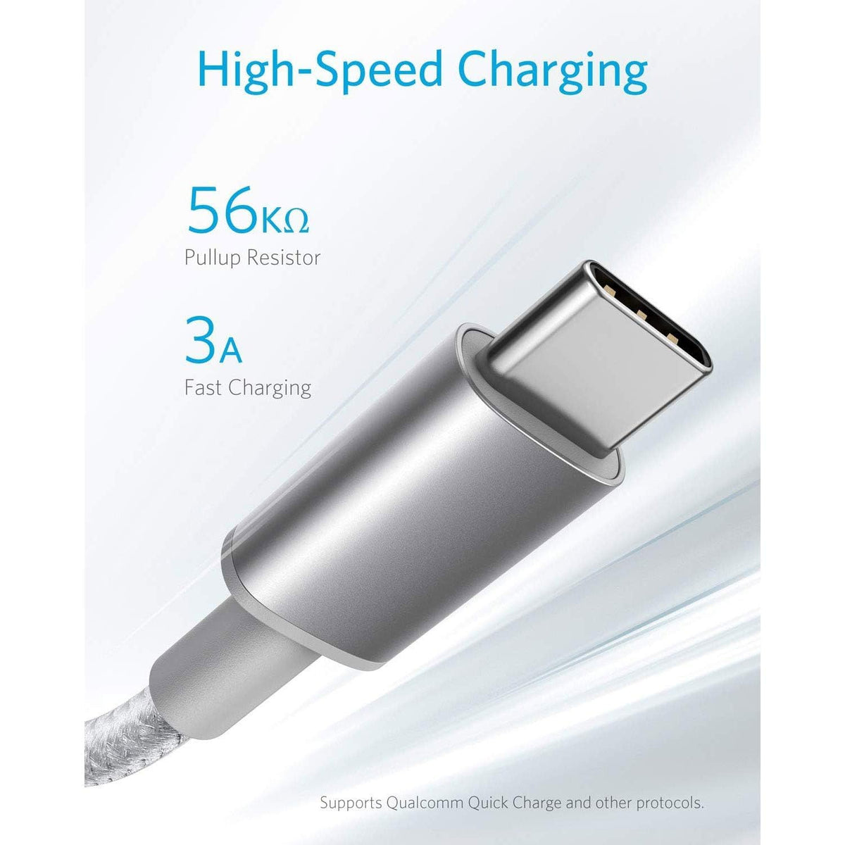 Anker USB C Charger Cable, 2-Pack 6 ft (1.8 m) USB to USB C Cable, USB A to USB C Braided Phone Charger Cable for iPhone 17/16/15, iPad Pro, Samsung Galaxy, and More(Black)