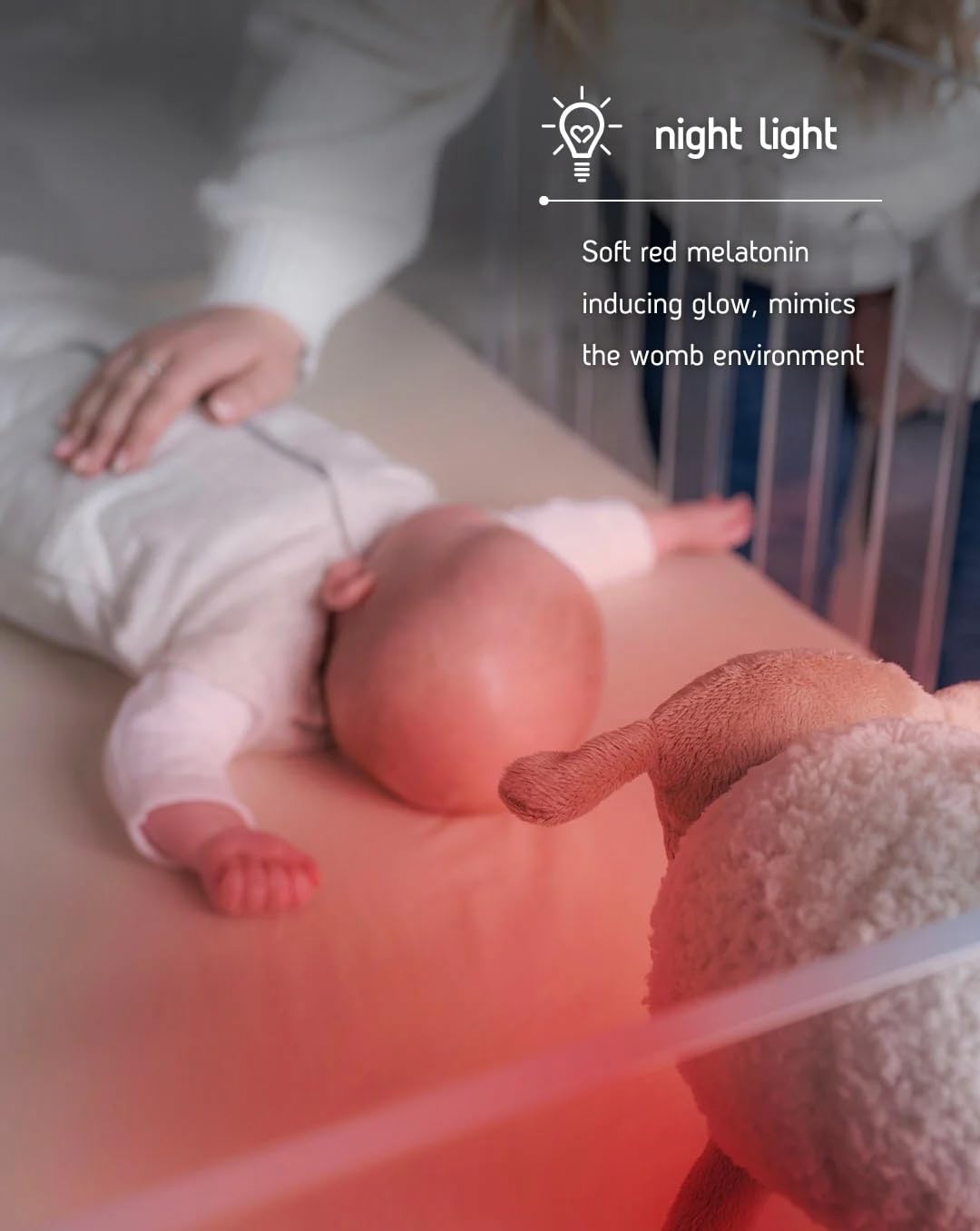 Sweet Dreamers, Rechargeable Ewan Deluxe, Grey | Baby & Infant Sleep Aid Gift | Cry Sensor & Nightlight | 10 Soothing White & Pink Noise Sounds | Continuous or Timer Playback | Machine Washable
