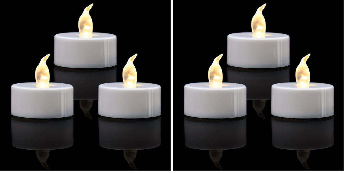 24 Pack LED Tea Lights, Warm White Light, for Decoration