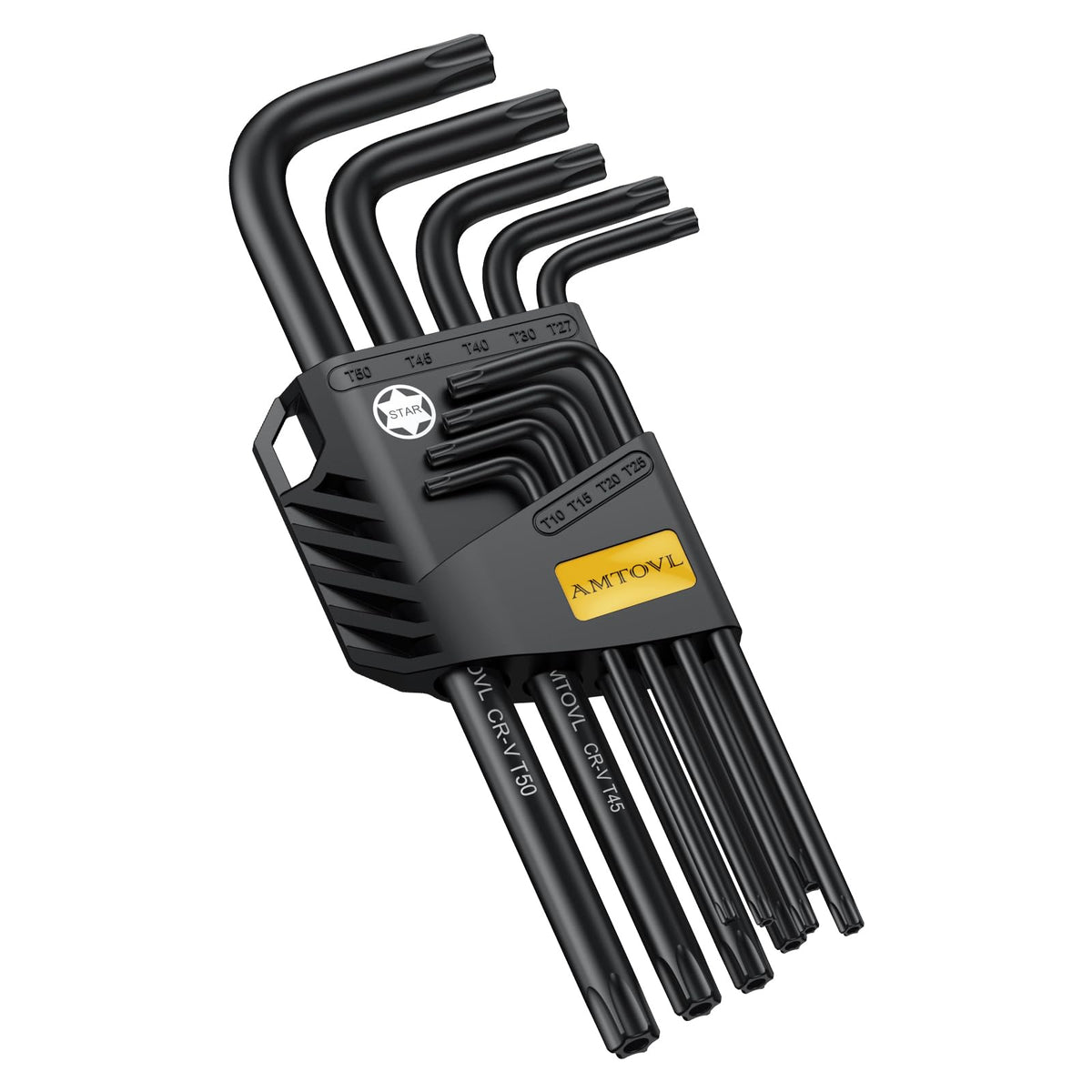 AMTOVL Hex Key Set, 9PCS Metric Allen Key Set, 1.5-10MM, Long Ball End