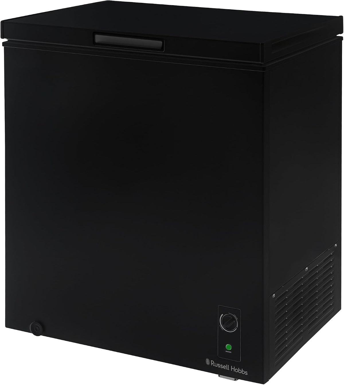 Russell Hobbs White Chest Freezer 143L Freestanding, Adjustable Thermostat, Chill or Freeze Function, 4 Star Freezer Rating & Suitable for Outbuildings & Garages RH142CF0E1W