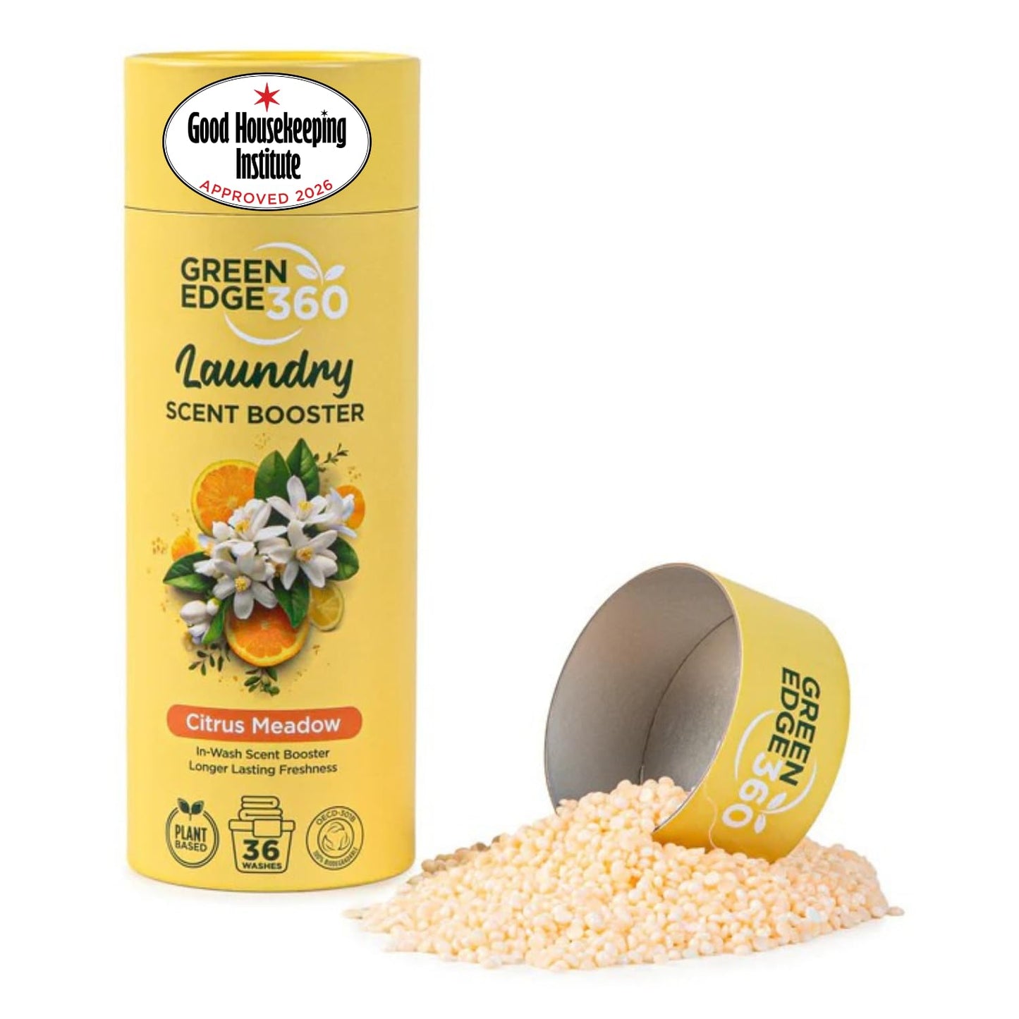 Green Edge 360 Long Lasting in Wash Scent Booster Beads 750g Premium Natural Laundry Perfume Plastic Free Scent Beads Biodegradable Eco Friendly (Forest Fresh)