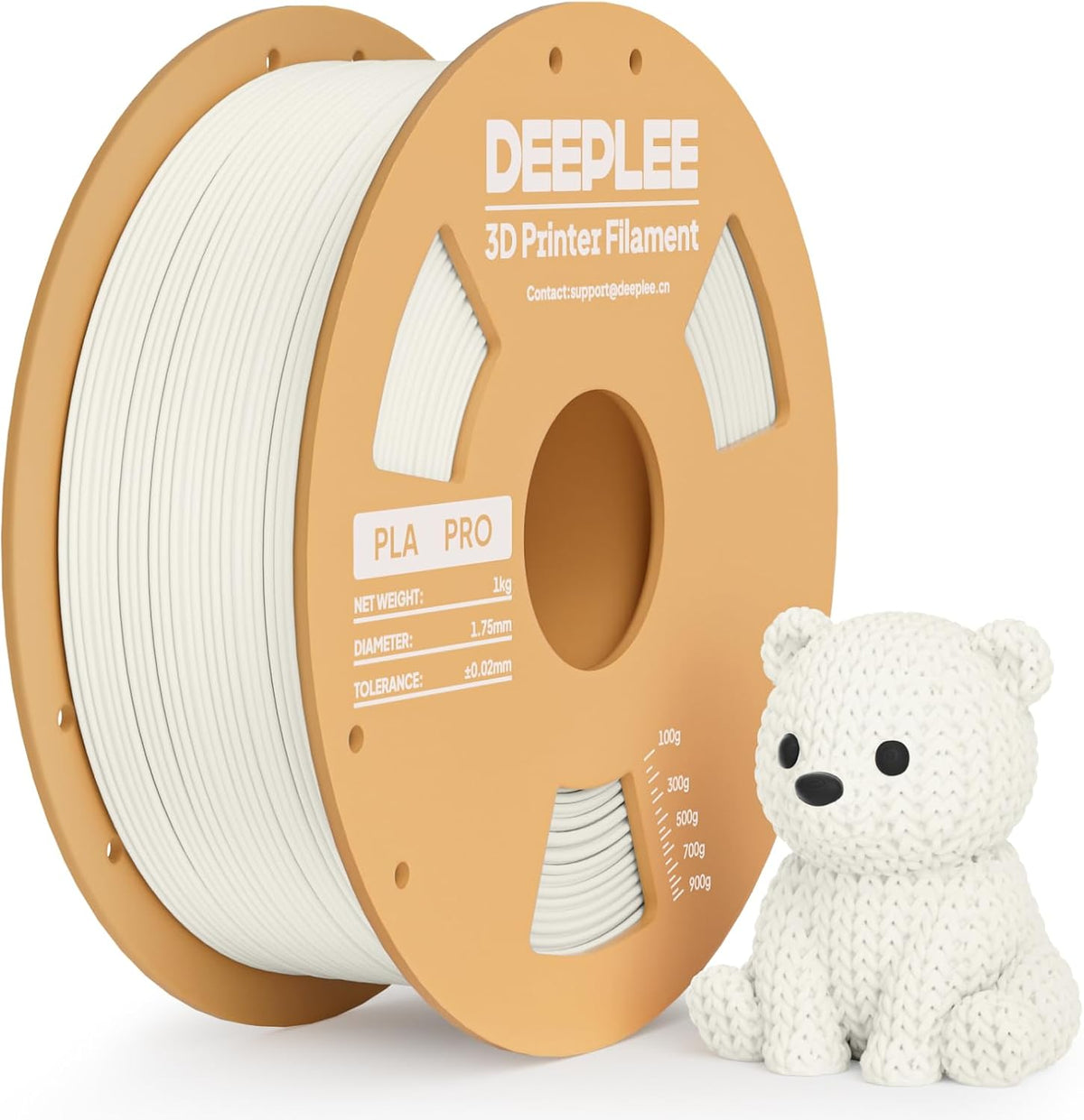 DEEPLEE PLA Filament 1.75mm PLA Pro White*1