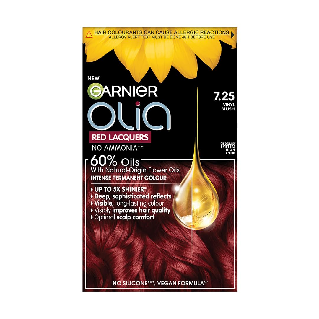 Garnier Olia Luminous Long-Lasting Permanent Hair Colour, 5.0 Brown