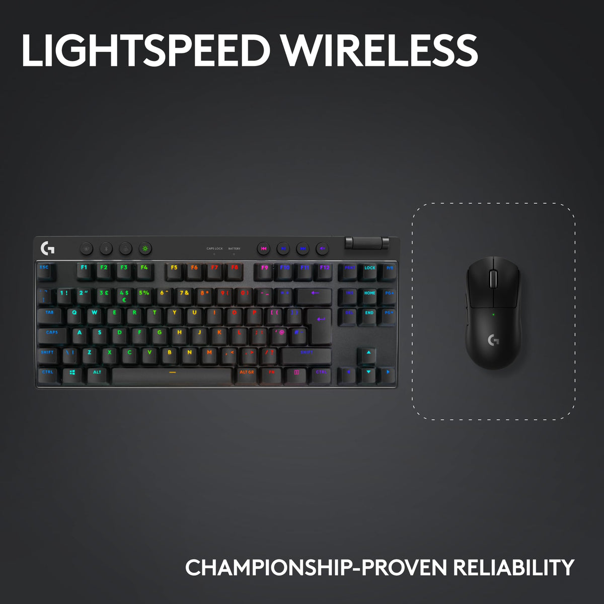 Logitech G PRO X SUPERLIGHT 2 SE Wireless Gaming Mouse, 60 g pro-grade mouse with 5 programmable buttons, 44K DPI sensor, 888+ IPS, 1 kHz report rate, USB-C charging for PC/Mac - Black