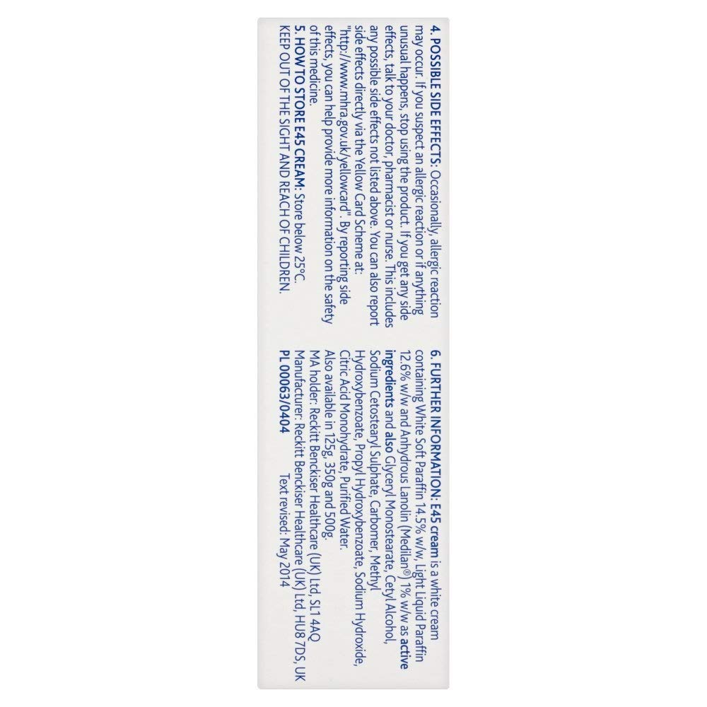 4 X E45 CREAM TUBE - 50 G by E45