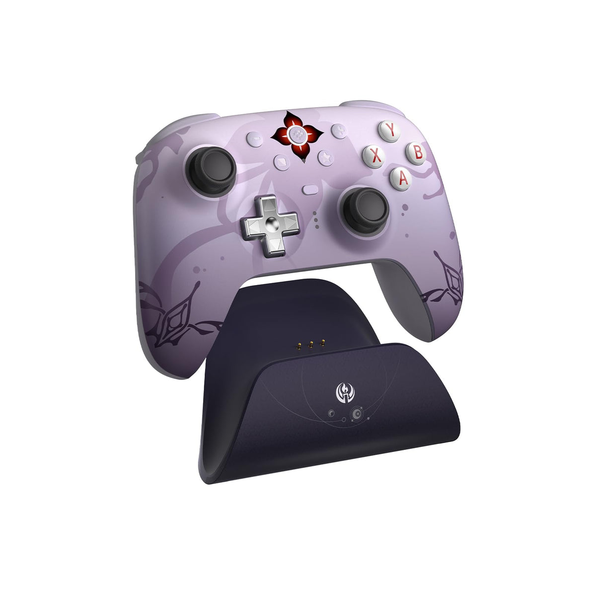 8Bitdo Ultimate 2 Wireless Controller for Windows & Android, Gaming Controller with TMR Joysticks, Switchable Hall Effect/Tactile Triggers, Motion Control, RGB Fire Ring, 8Speed Wireless Tech, Purple