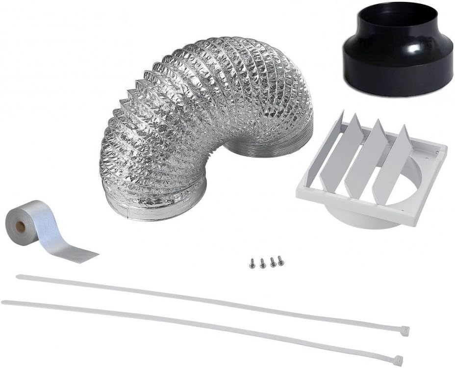 Cookology 50cm Wall Visor Cooker Hood + Ducting Kit - Stainless Steel