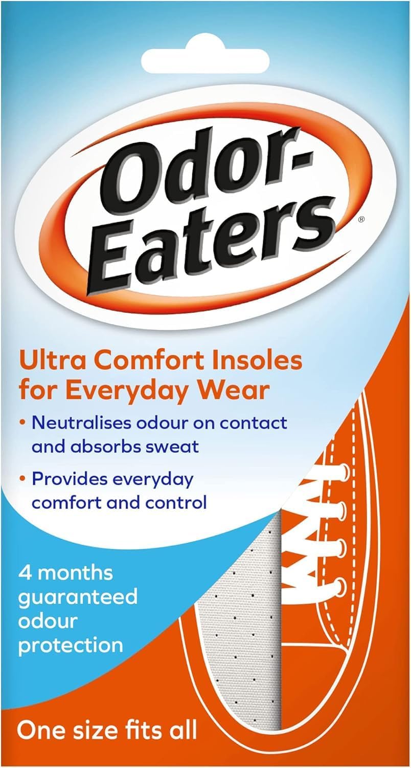 Odor-Eaters Ultra Comfort Insoles for Everyday Wear, One Size, 1 Pair