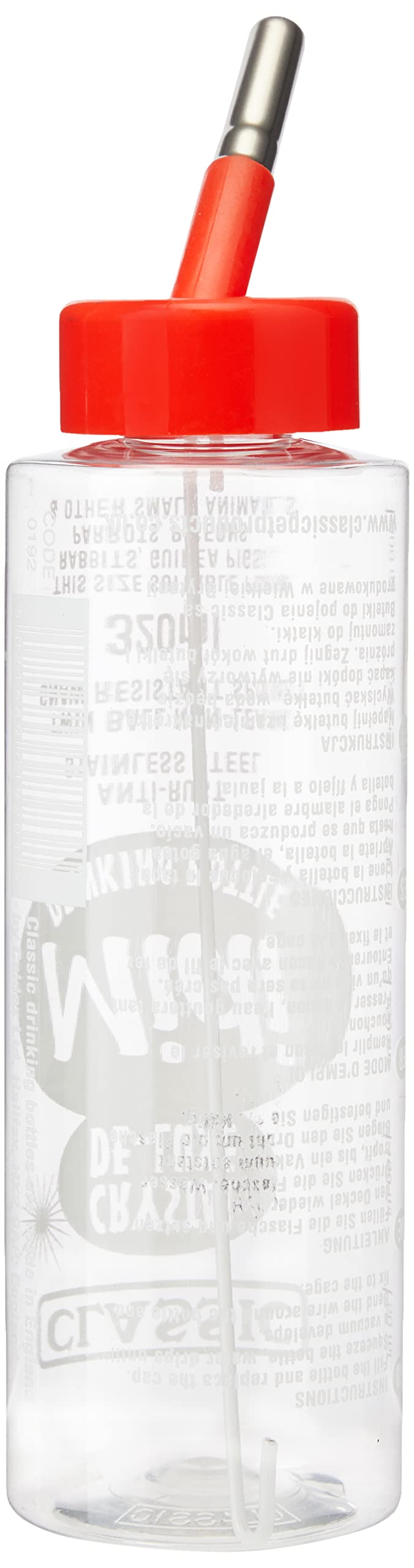 CLASSIC Crystal Deluxe Guinea Pig Water Bottle 320ml Non-Drip Rabbit