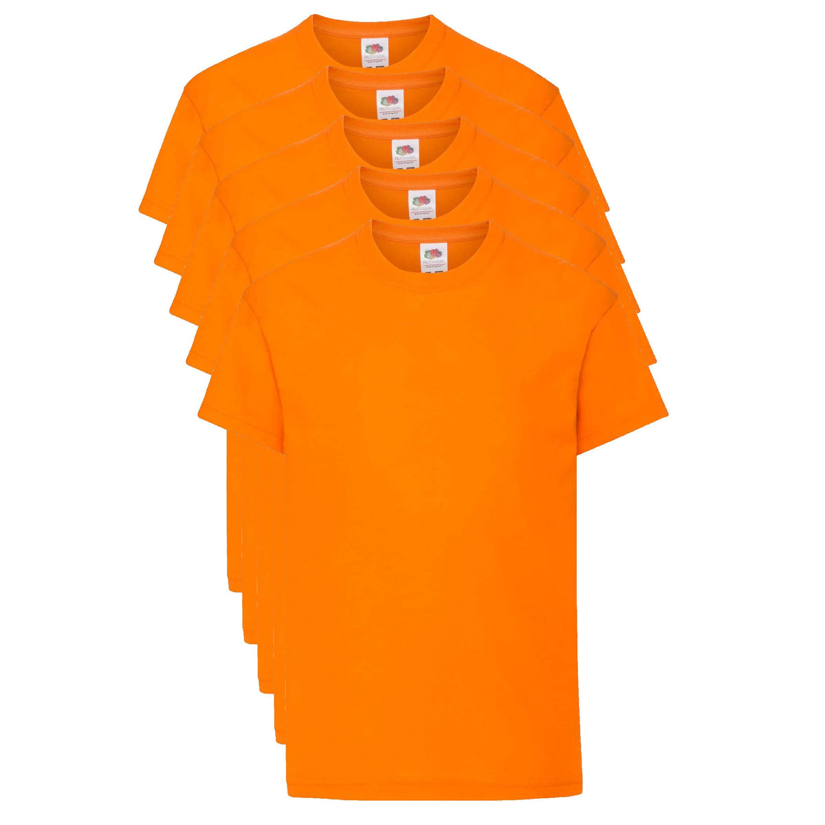 Fruit of the Loom Unisex Kids Kid's Original T T-Shirt (Pack of 5)