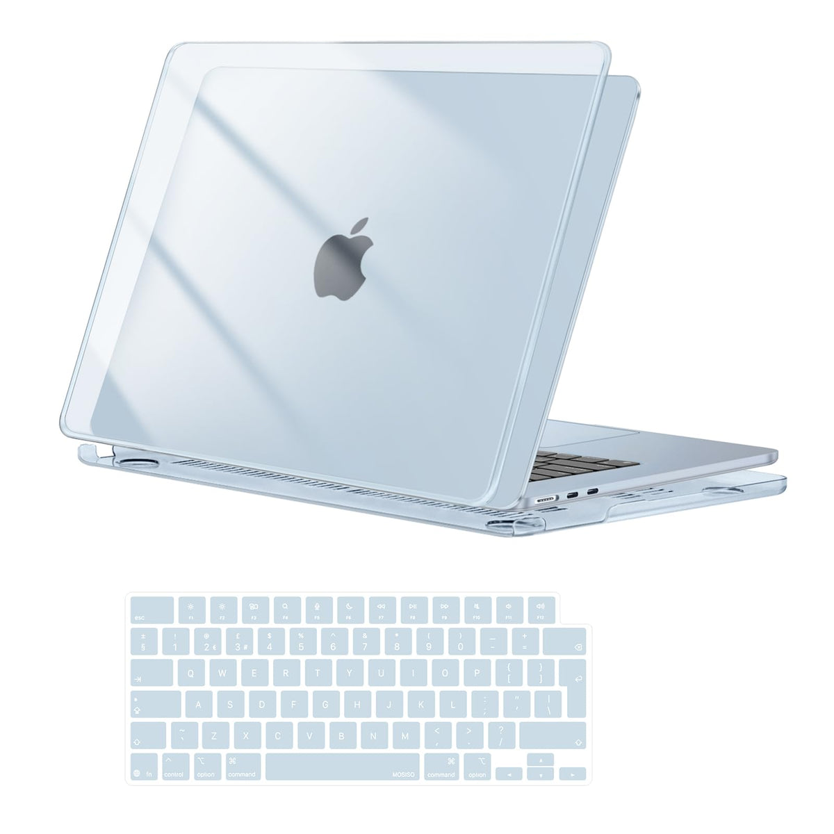MOSISO Compatible with MacBook Air 13 inch Case M5-M2, Crystal Clear